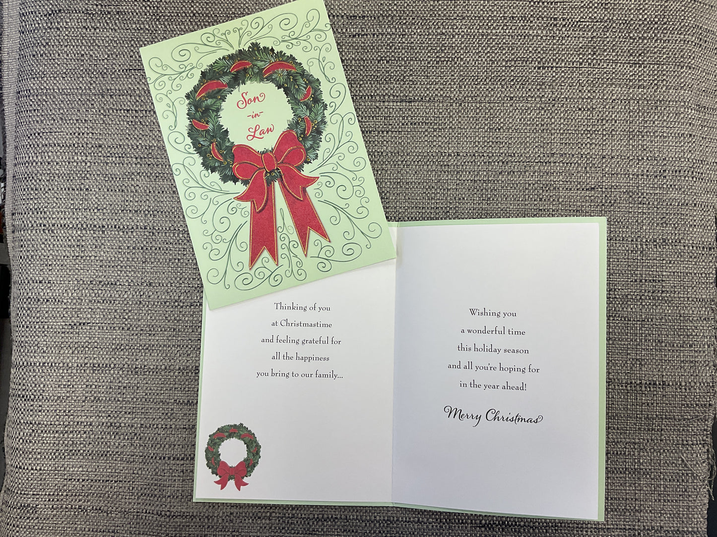 Son In Law Christmas Card
