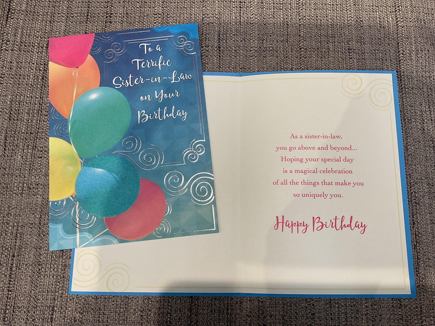 Sister-in-Law Birthday Card