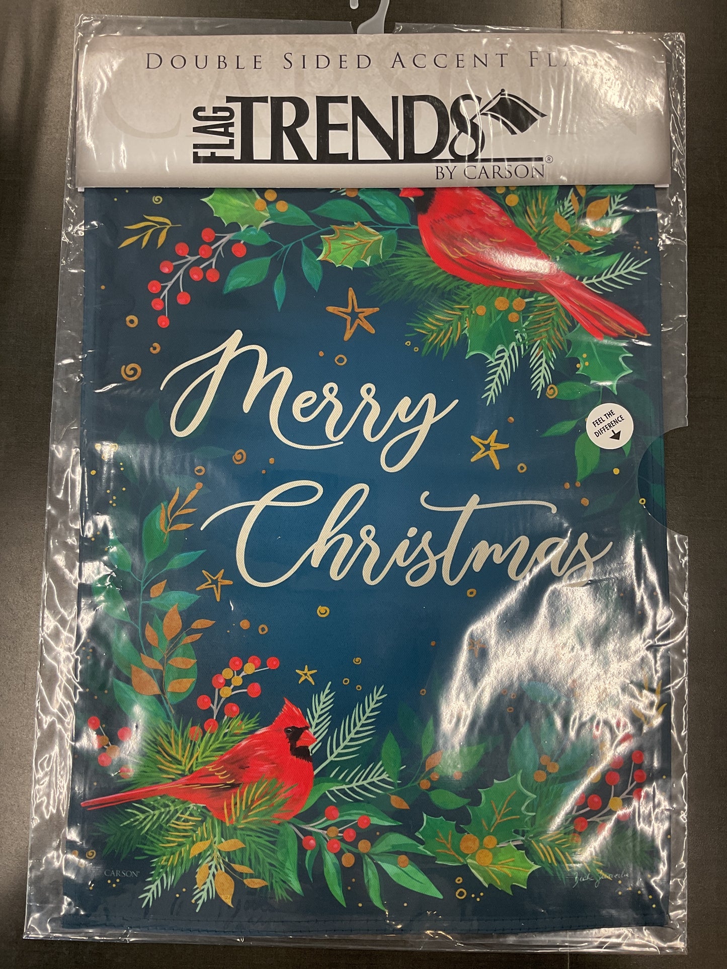 Cardinal Christmas Garden Flag