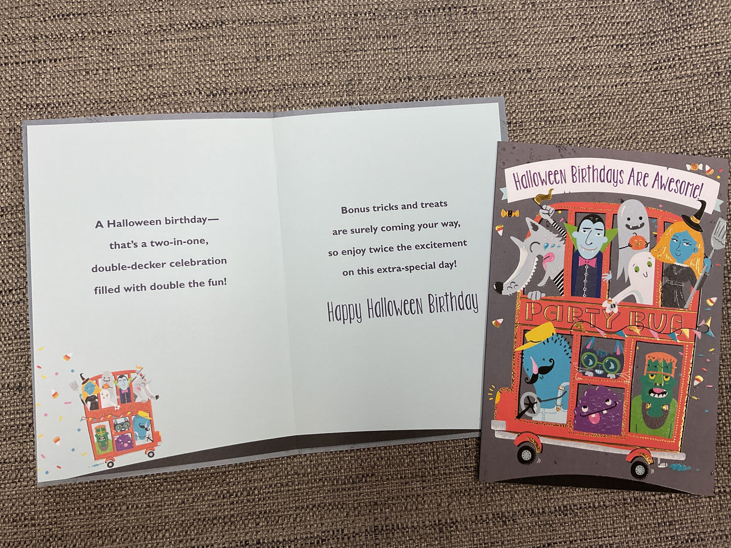 Happy Halloween Birthday Card