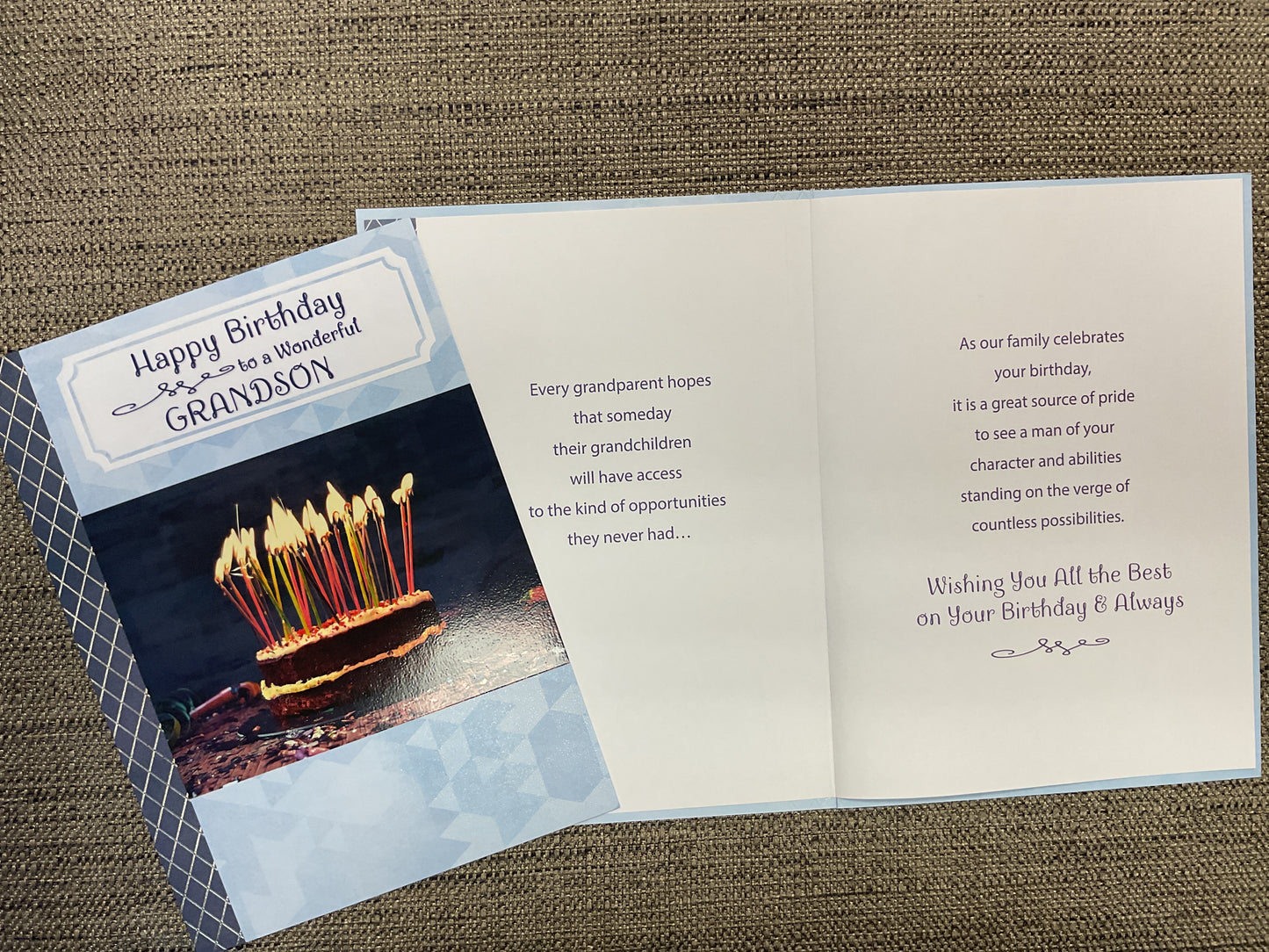 Grandson Birthday Card