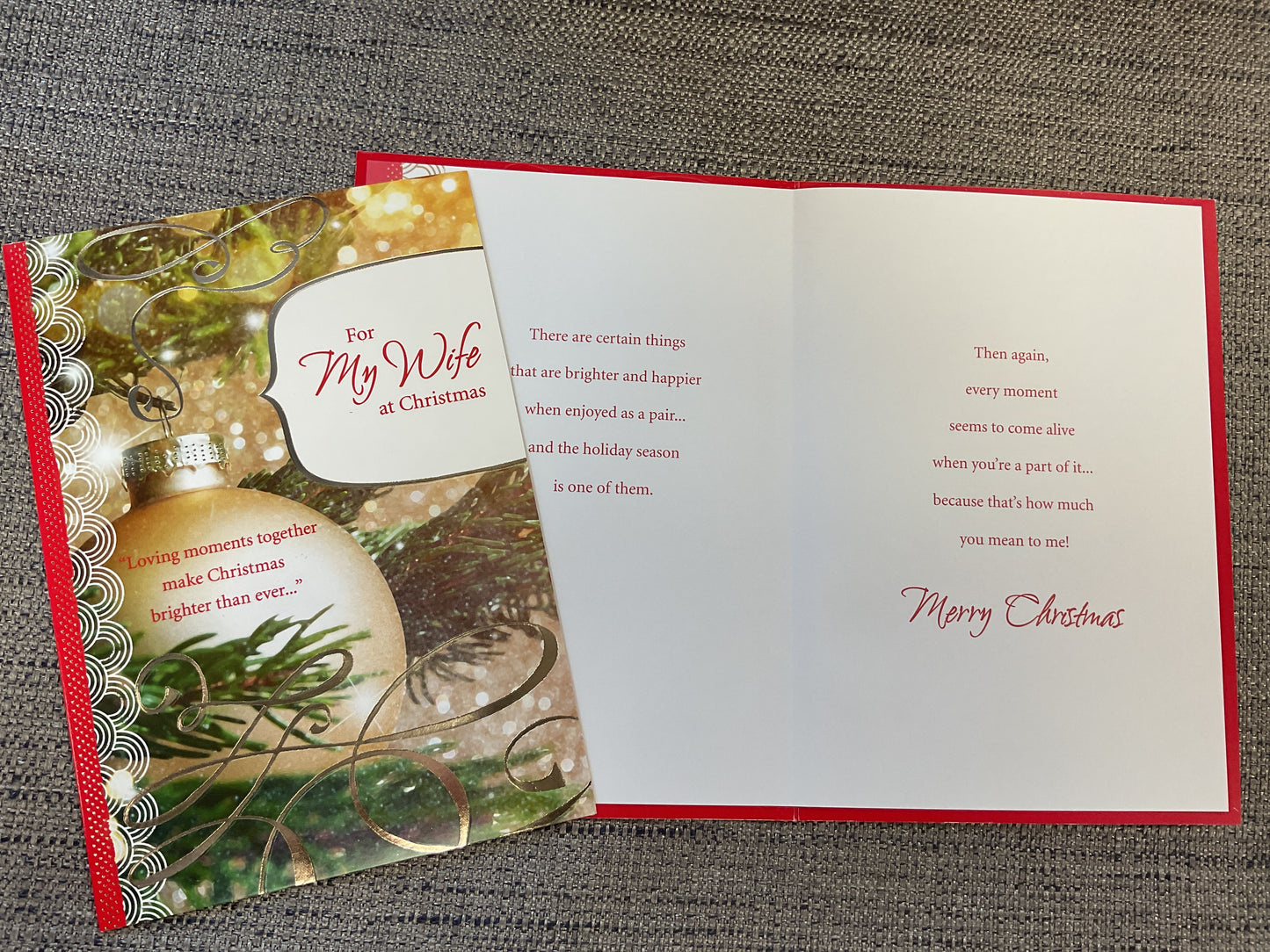 Wife Christmas Card