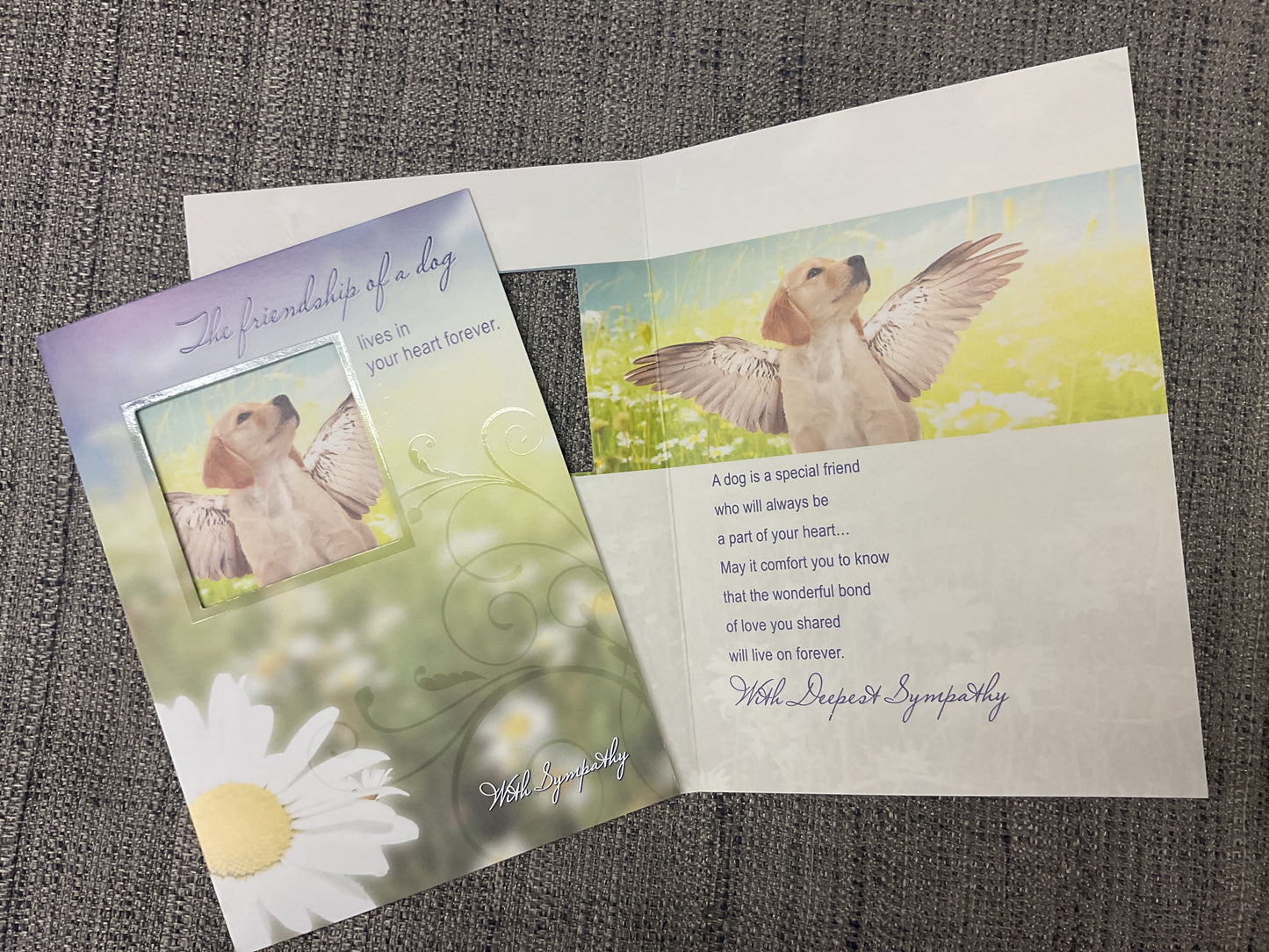 Loss of Dog - Sympathy Card