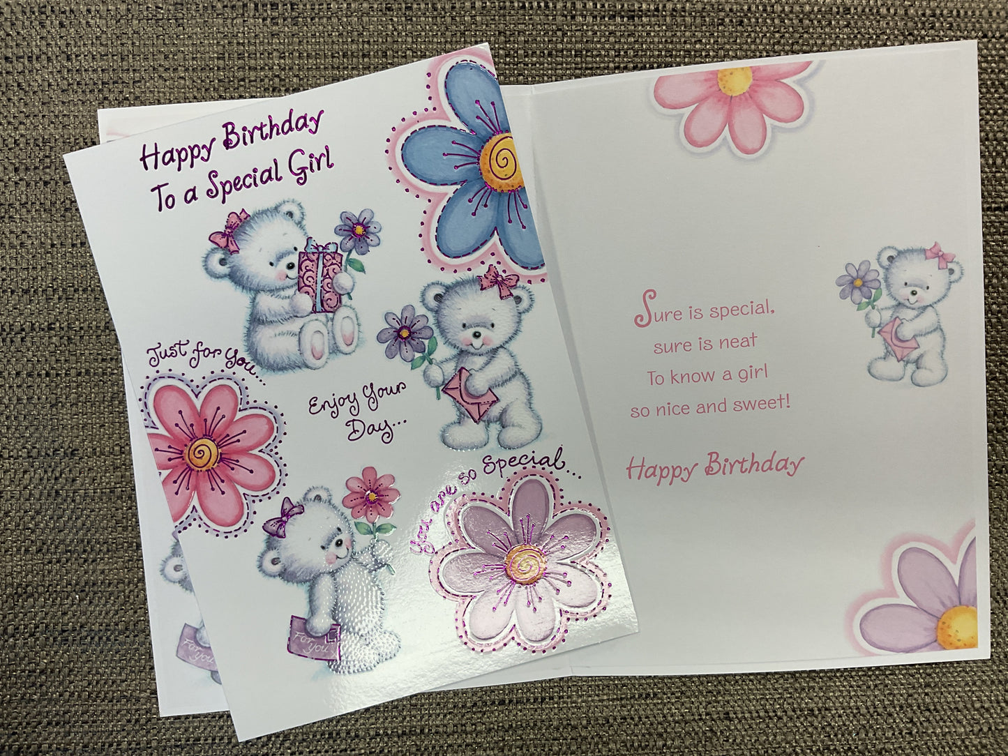 Girl Juvenile Birthday Card
