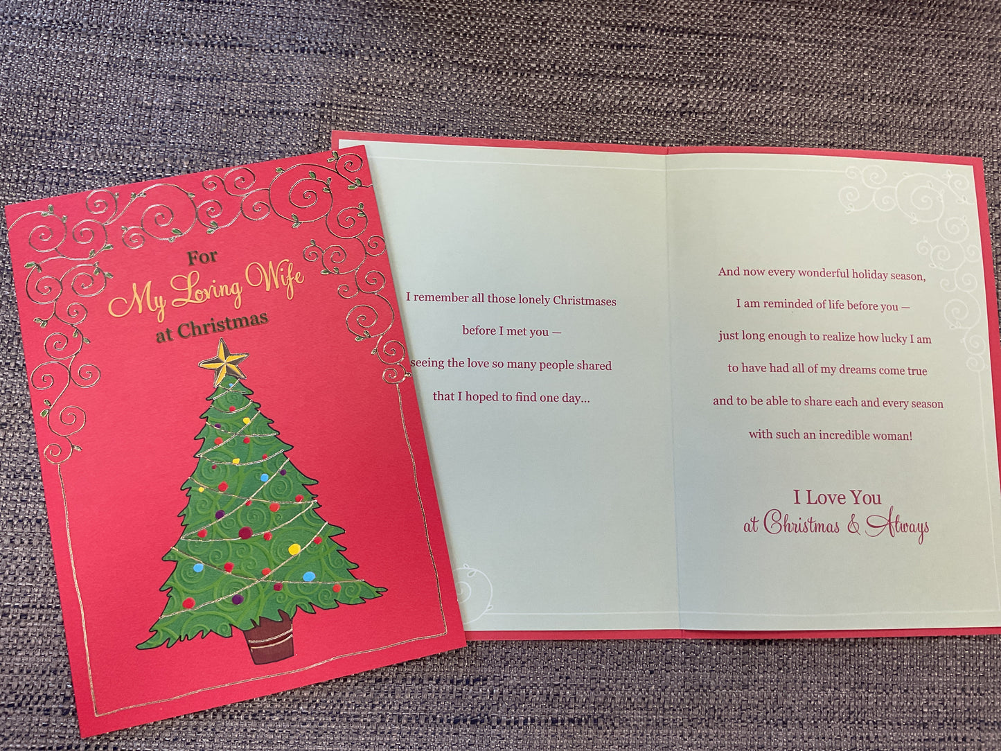 Wife Christmas Card