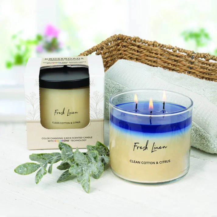 Color Changing 3 Wick Jar Candle