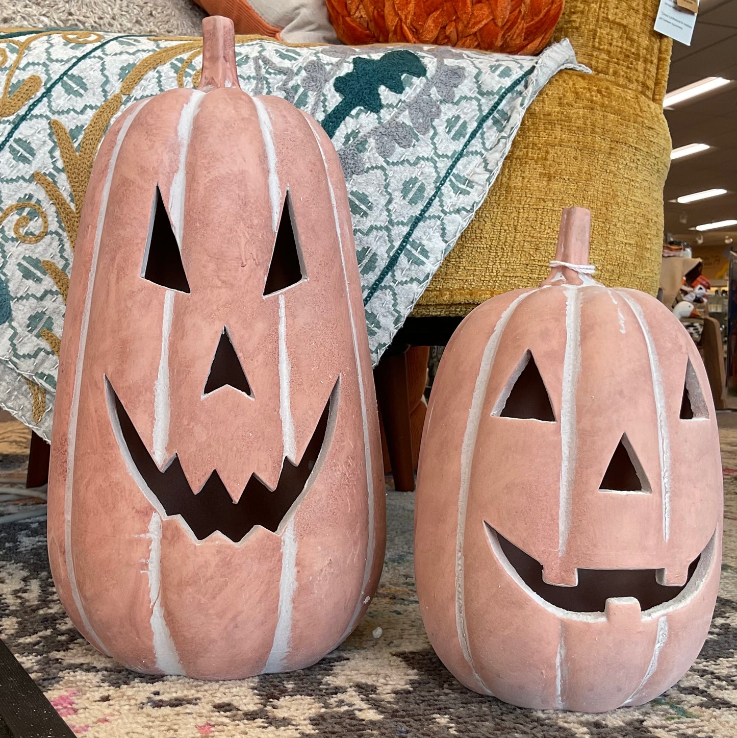 Terracotta Jack-o-lanterns