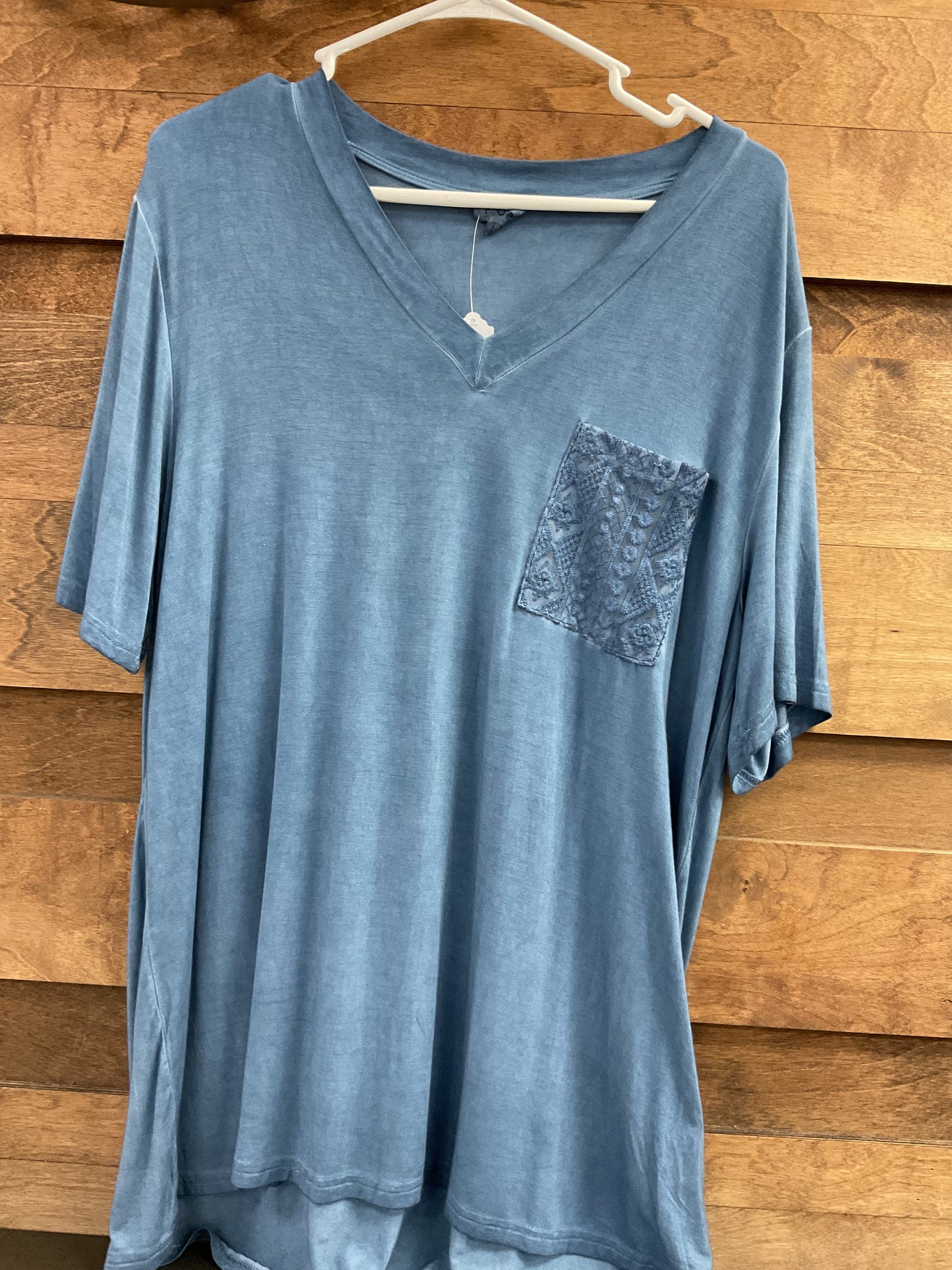 Short Sleeve Shirt - Embroidered Pocket