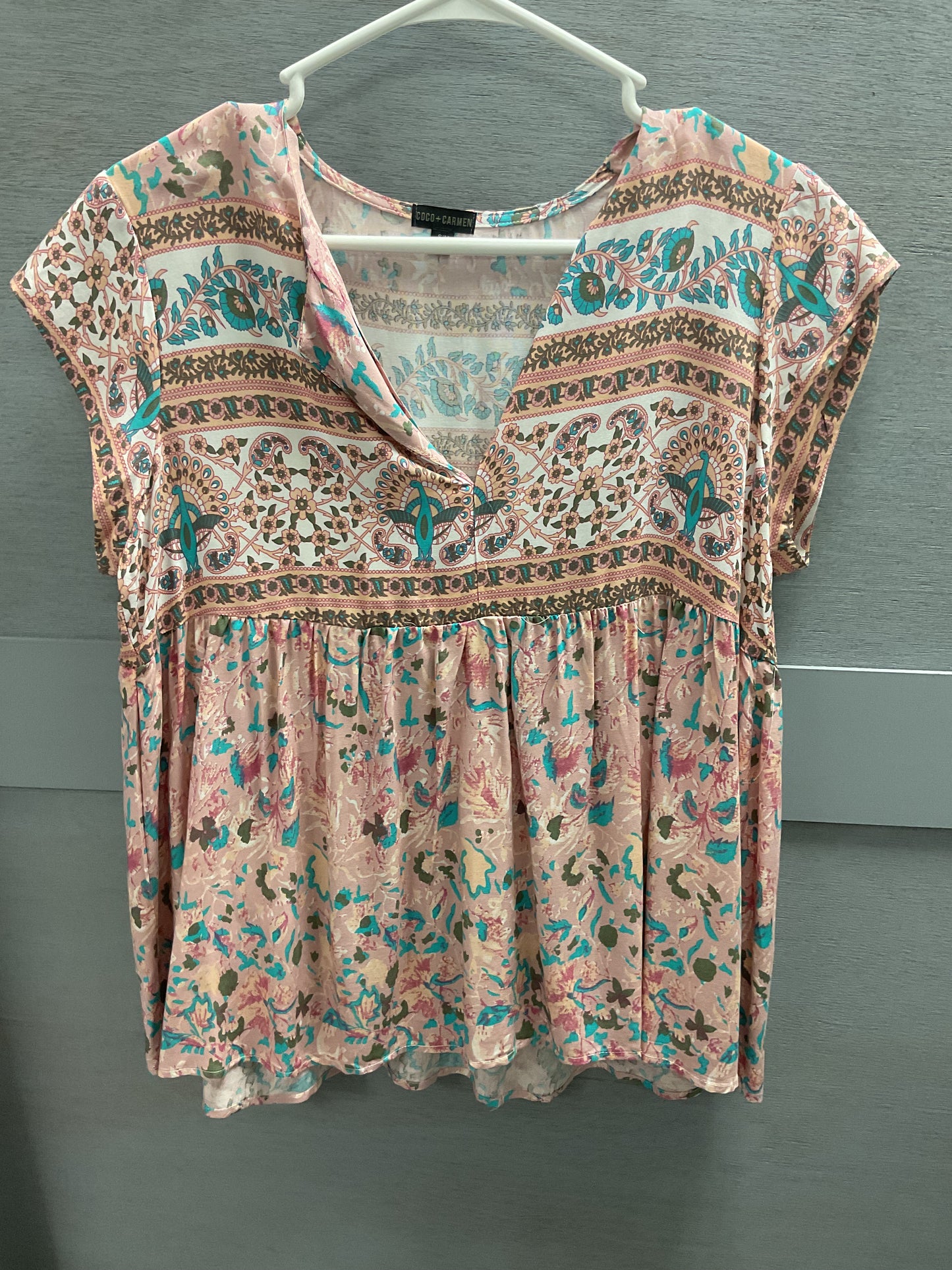 Floral Printed Flowy Top