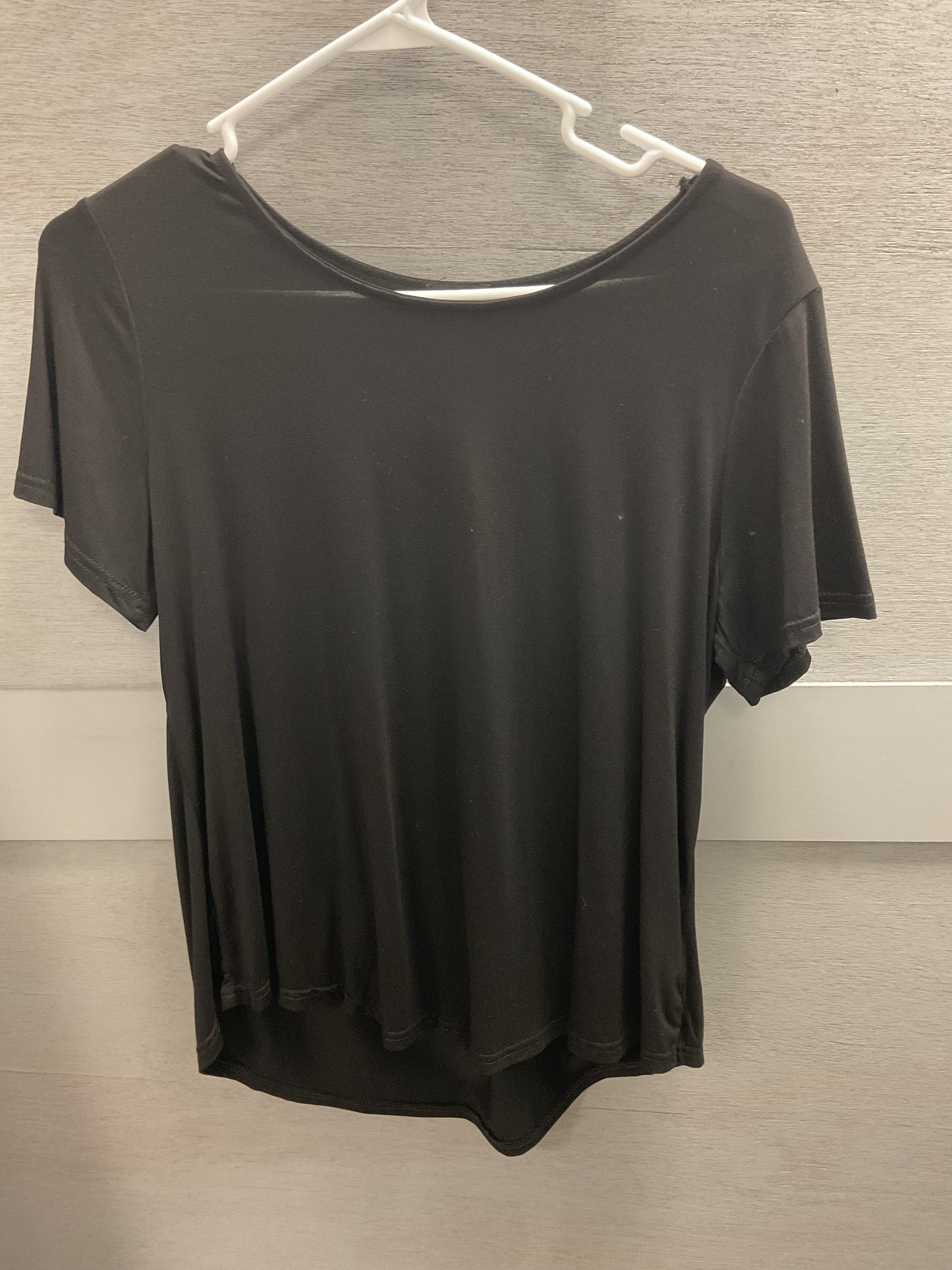 Black Stretch Short Sleeve Shirt
