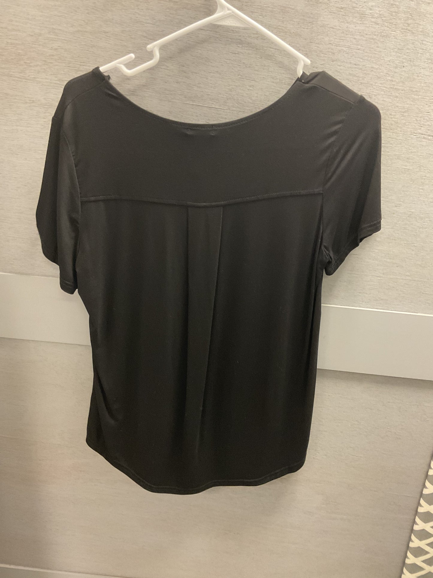 Black Stretch Short Sleeve Shirt