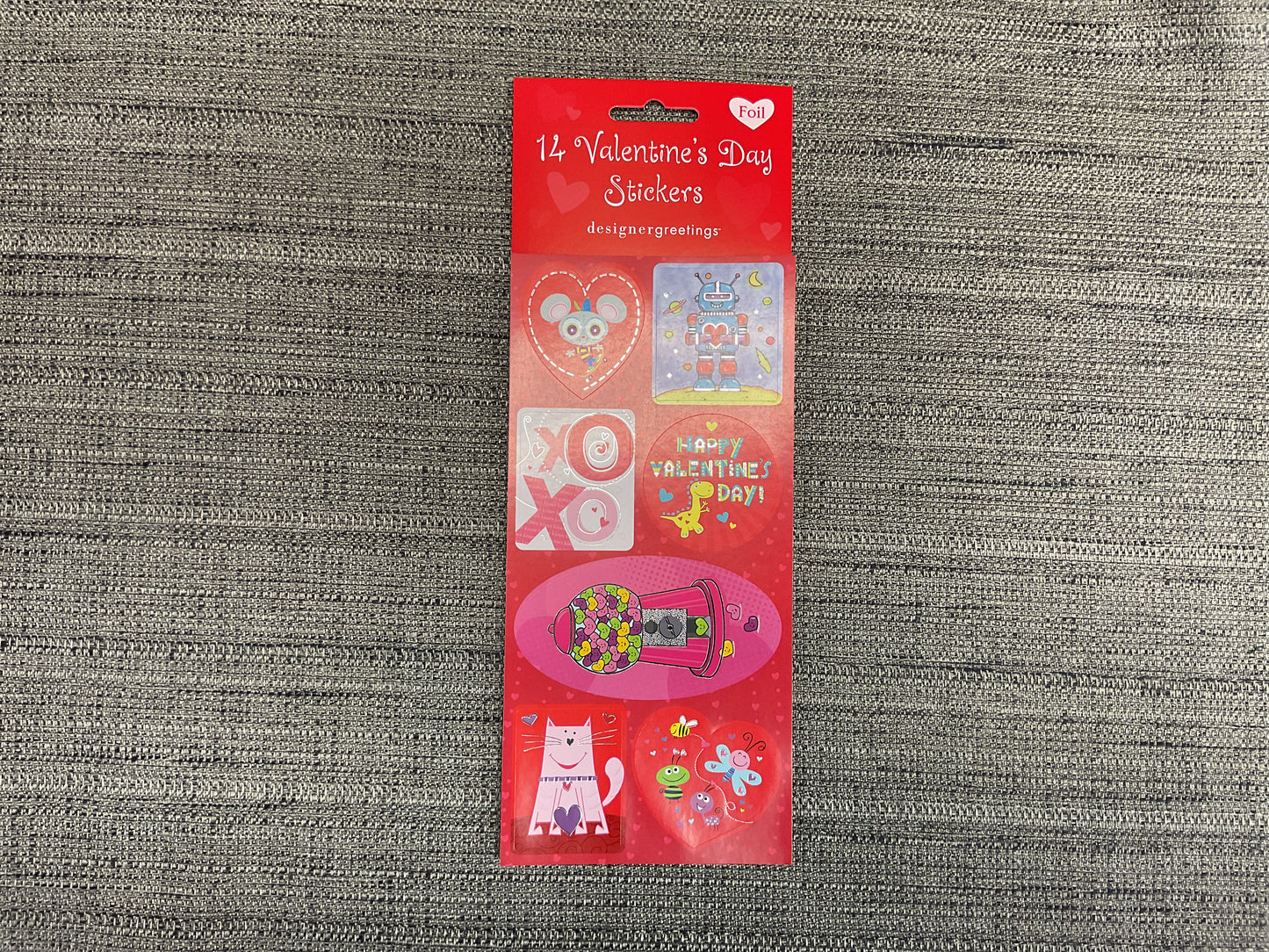 14 Foil Valentine’s Day Stickers