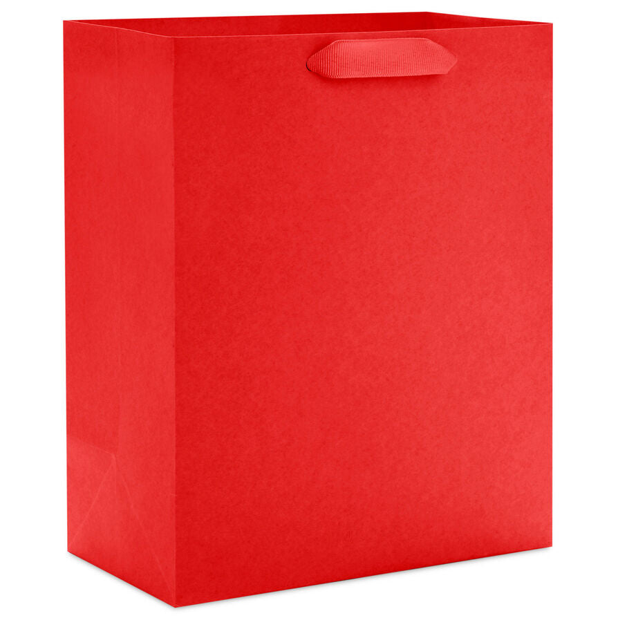 6.5" Solid Red Small Gift Bag