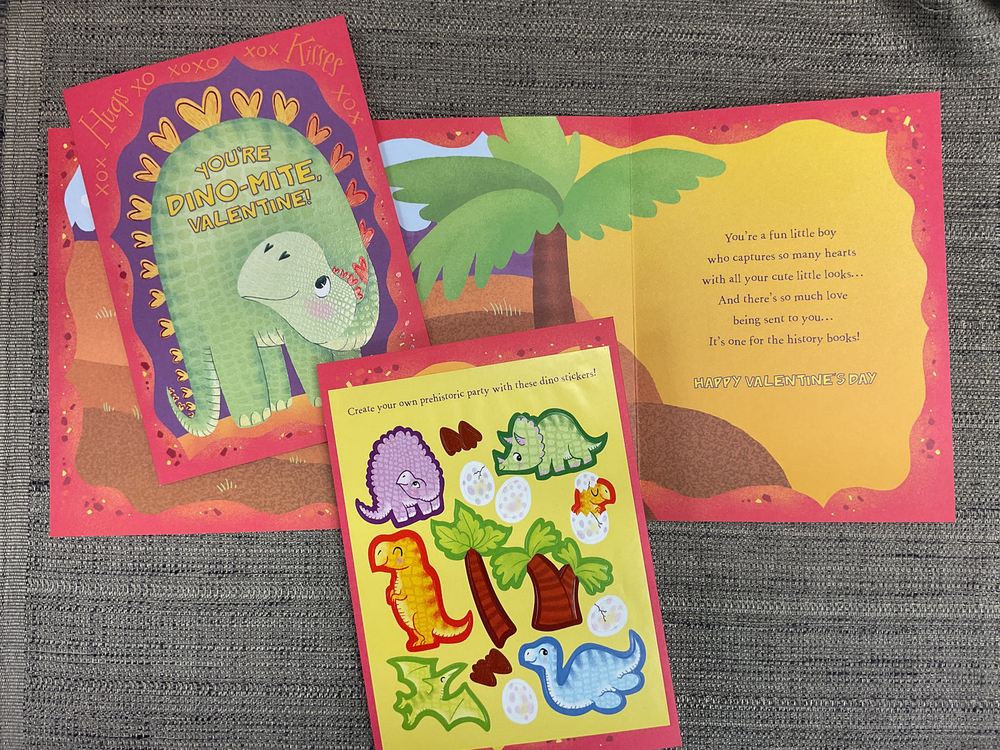 Valentine’s Day Card for Boy with Stickers