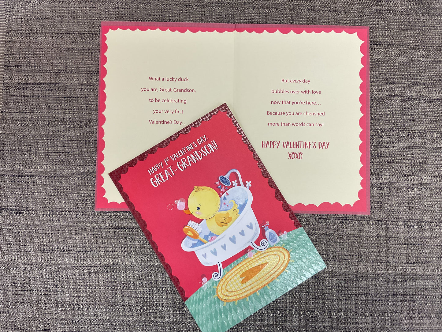 1st Valentine’s Day Card for Great-Grandson