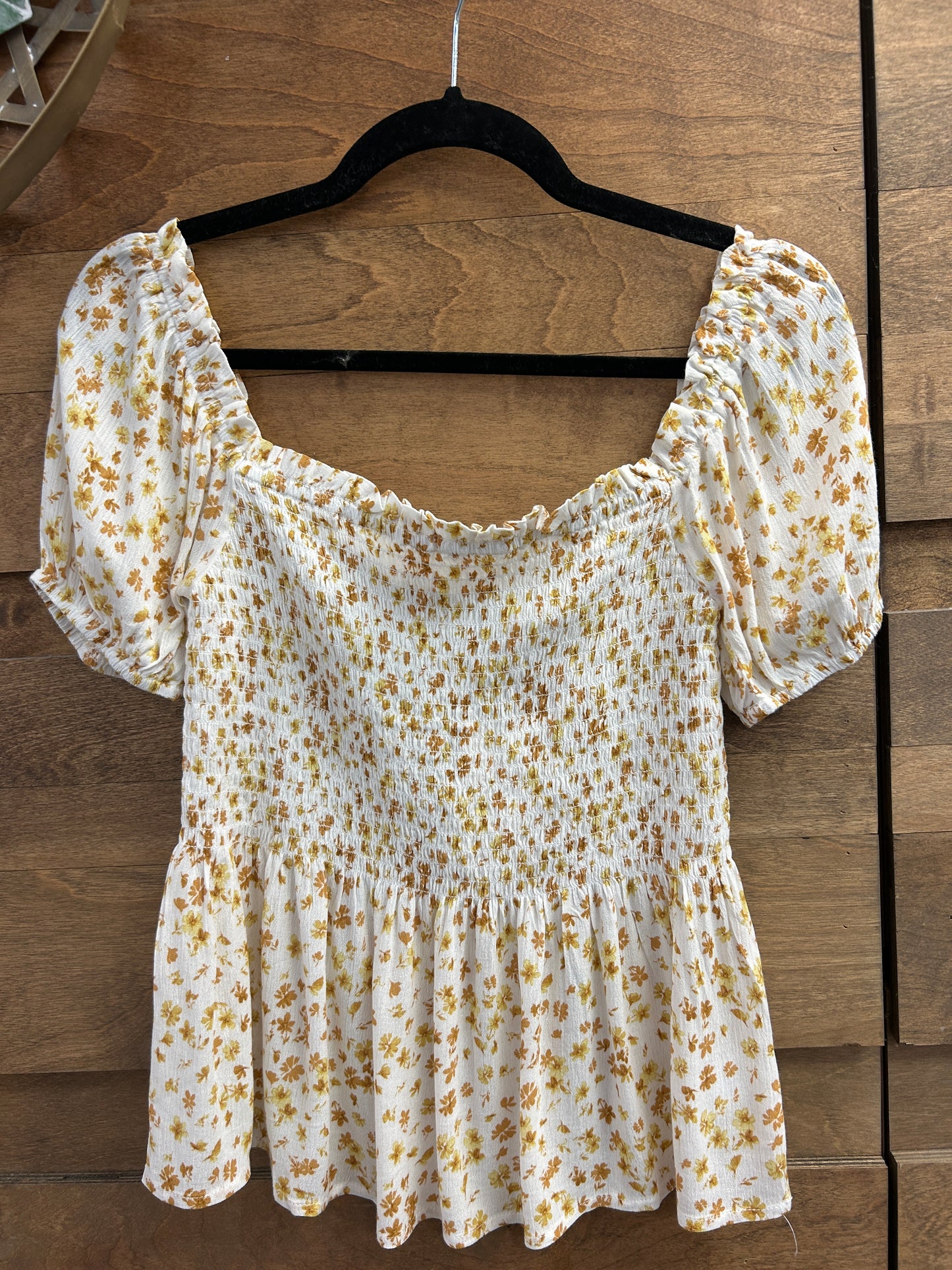 Floral Smocked Top