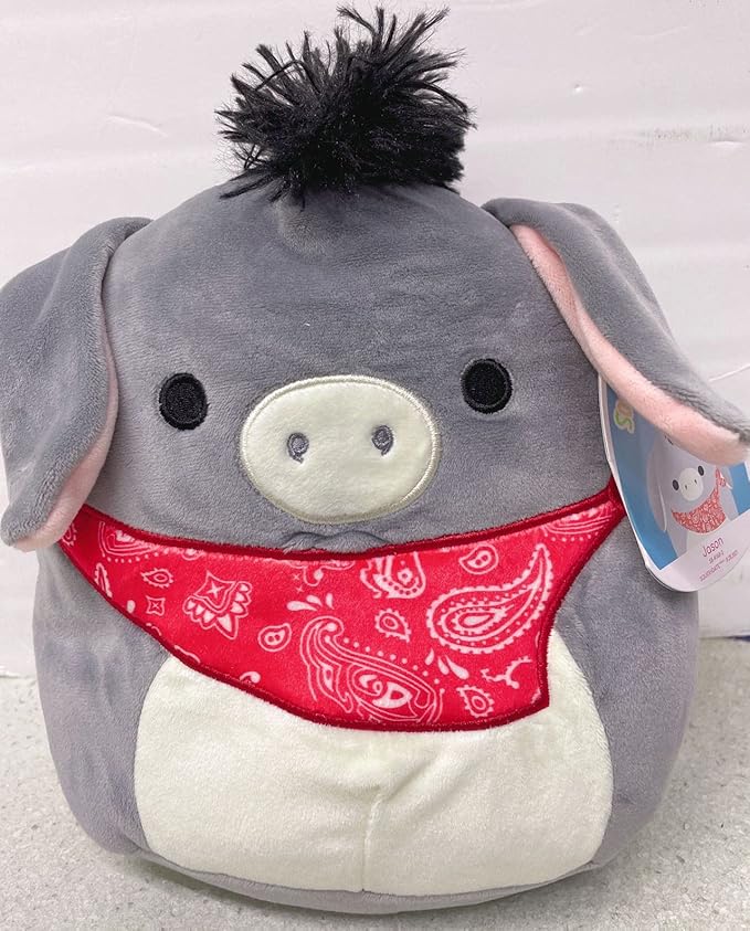 Squishmallows Farm and Sealife Squad Stuffed Animal Plush Toy for Birthday (Jason Donkey)