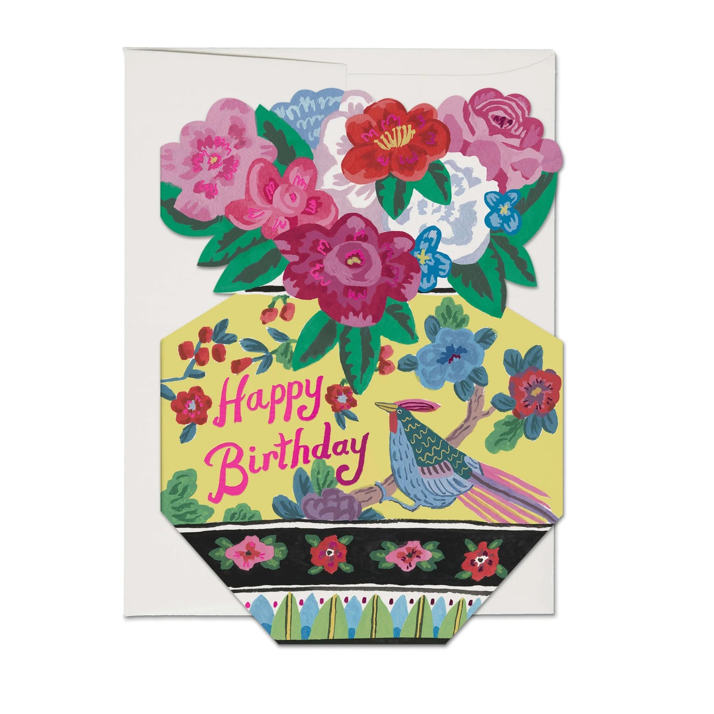 Ornate Flower Birthday Card