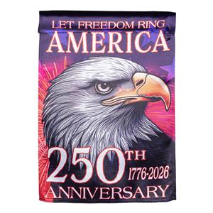 250th Anniversary Let Freedom Ring Lustre House Flag