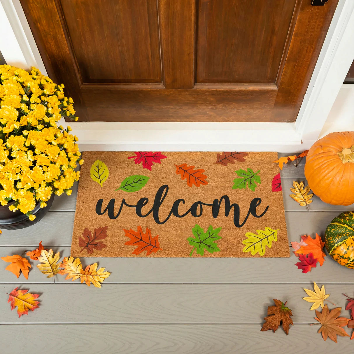 Quilted Fall Coir Mats