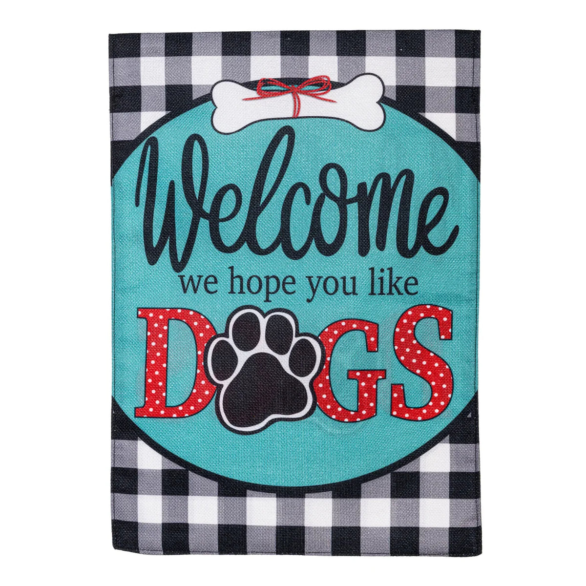 Hope You Like Dogs Garden Burlap Flag