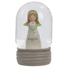 Birthstone Angel Snow Globe