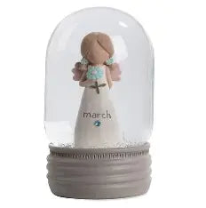 Birthstone Angel Snow Globe