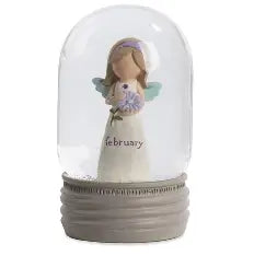 Birthstone Angel Snow Globe