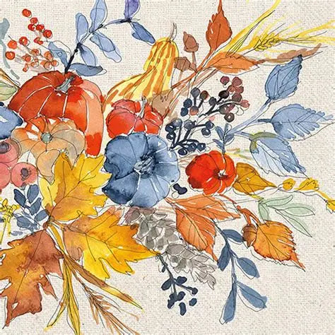 Fall Cocktail Napkins