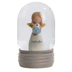 Birthstone Angel Snow Globe
