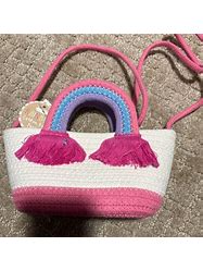 Rainbow Cotton Rope Purse