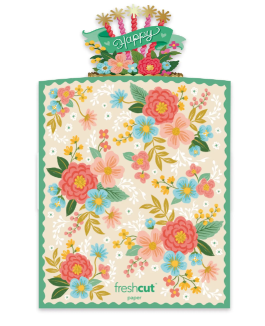 Blooming Birthday Cake Pop-up Card