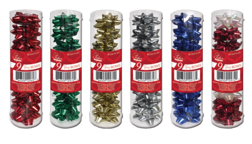 9 Count Tiny Bow Tube