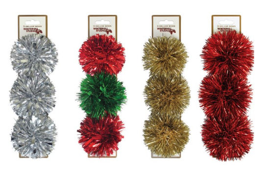 3 Count Firework Bows 5"