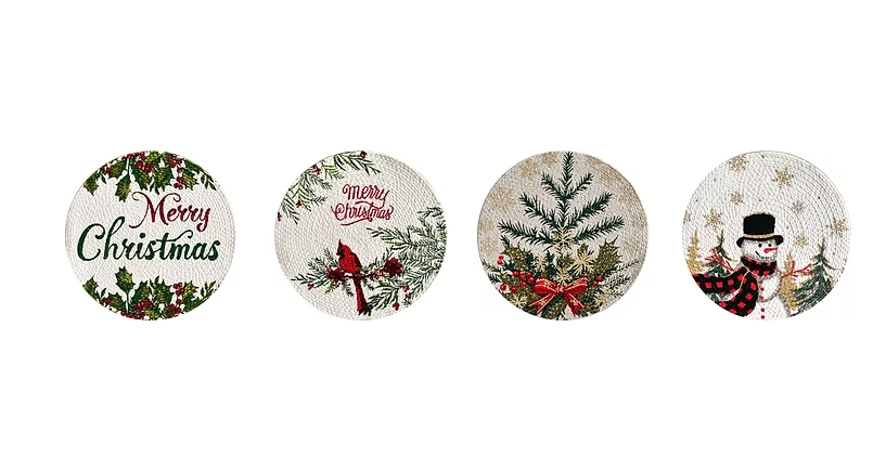 Christmas Cotton Braided Placemats