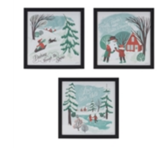 Snow Frame 10"SQ, Asst
