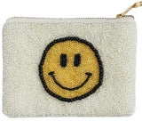 Beaded Cotton Zip Pouches