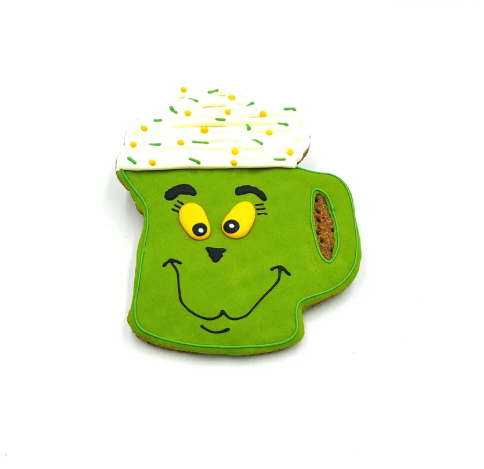 Large Sized Iced Peanut Butter Dog Treats