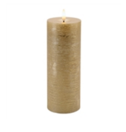 FIA Wick Gold Brushed Candle, Asst