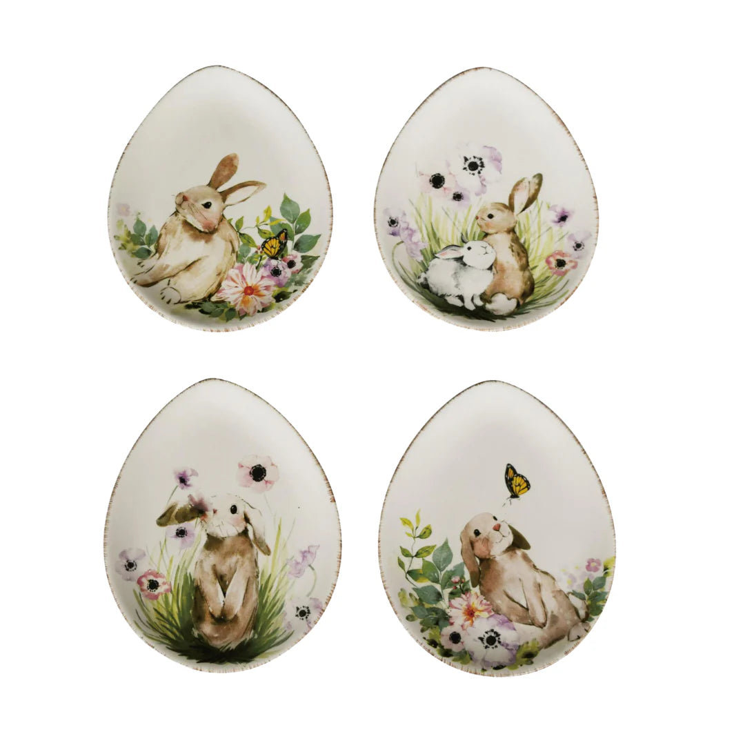 Spring Floral Egg Plate