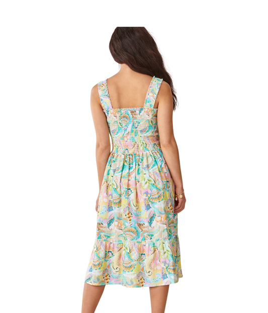 Wild Paisley Smocked Bodice Dress