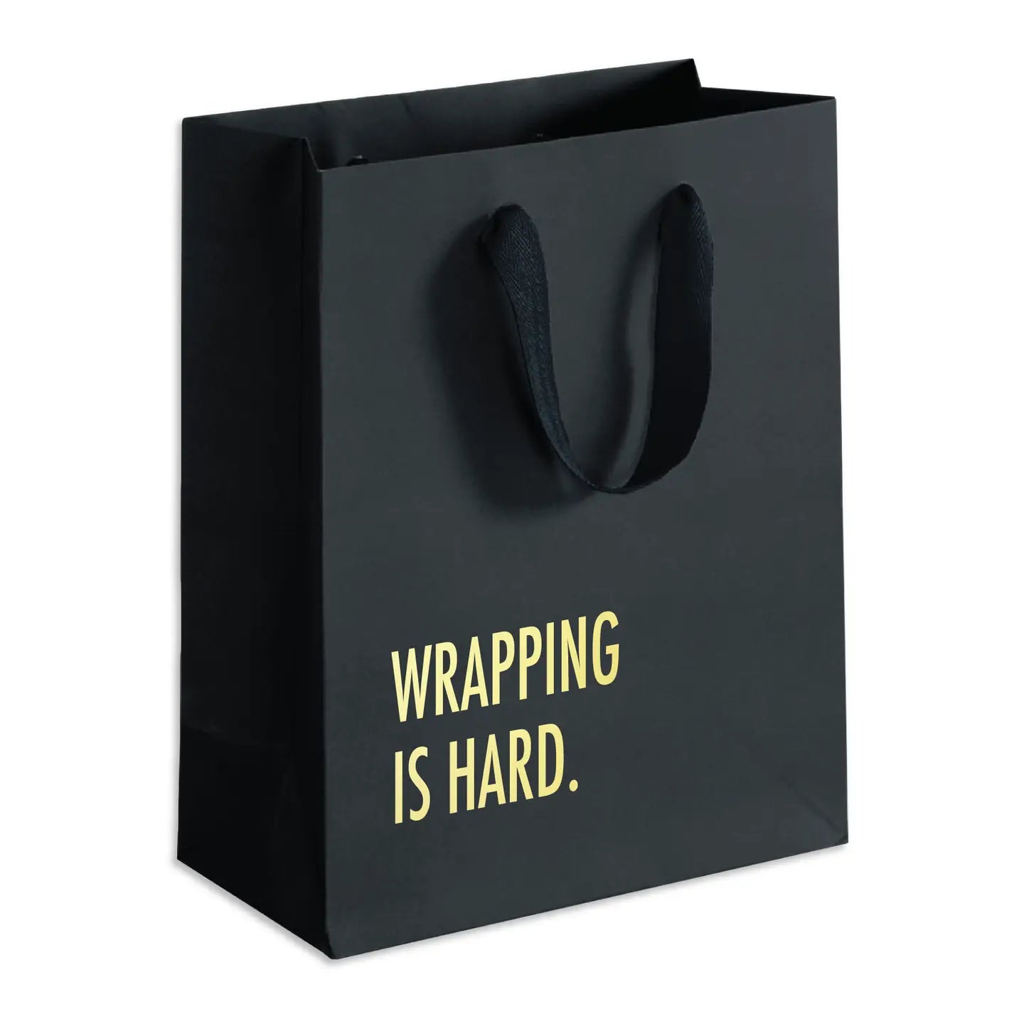 Wrapping Is Hard Gift Bag (Black)