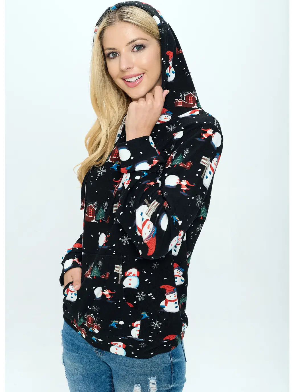 Holiday Print Pullover Hoodie