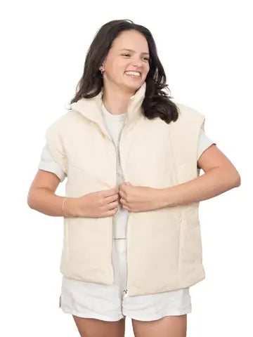 Corduroy Puffer Vest