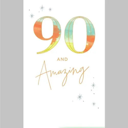 90th Milestone Birthday Card