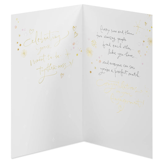 Engagement Card for Bride and Groom (Cheers to Love)
