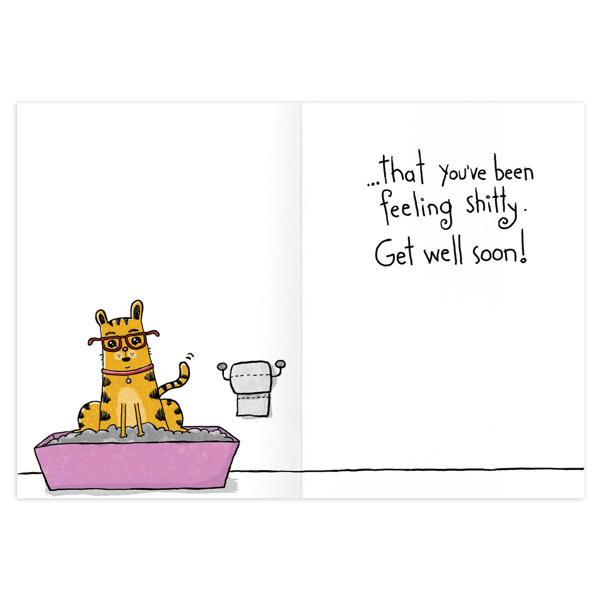 Hipster Cat Pity Poem Get Well Card