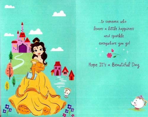 Belle Birthday Card