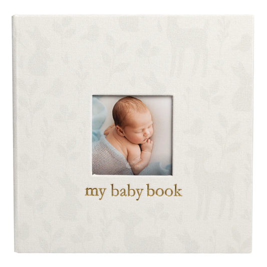 Deer Print Square Baby Book, Memory Book