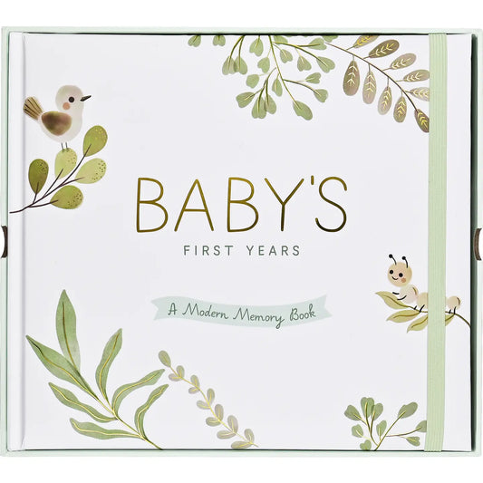 Baby's First Years: A Modern Memory Book with Keepsake Box
